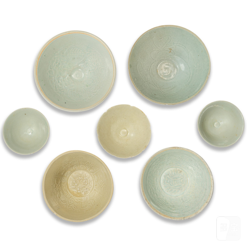 宋 青白盌七件 | A GROUP OF SEVEN QINGBAI BOWLS - 图2
